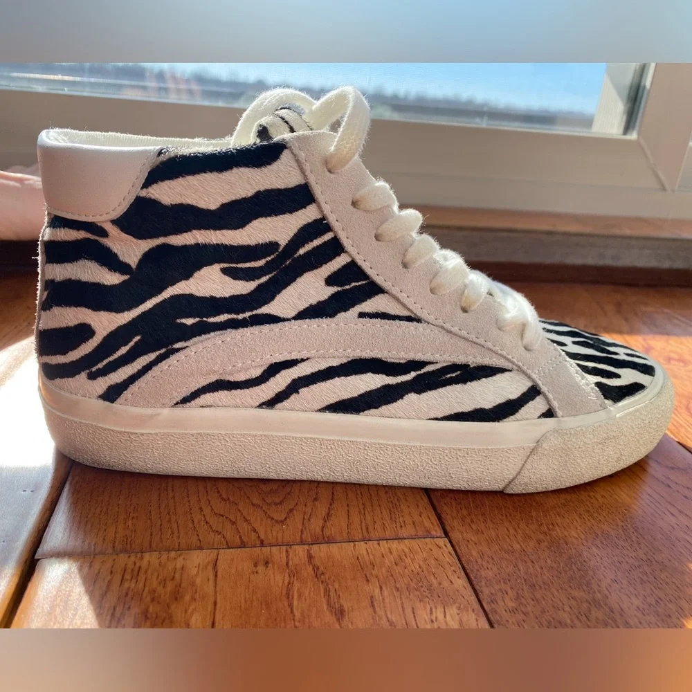 MWL Calf Hair Zebra High-tops - Picture 6 of 14